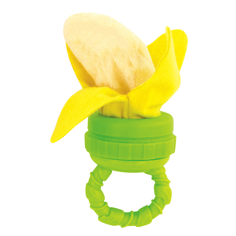 Gryzak frotte banan z uchwytem S-80668