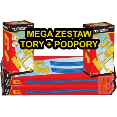 Mega zestaw tory zjazdowe + podpory 32 elementy OU