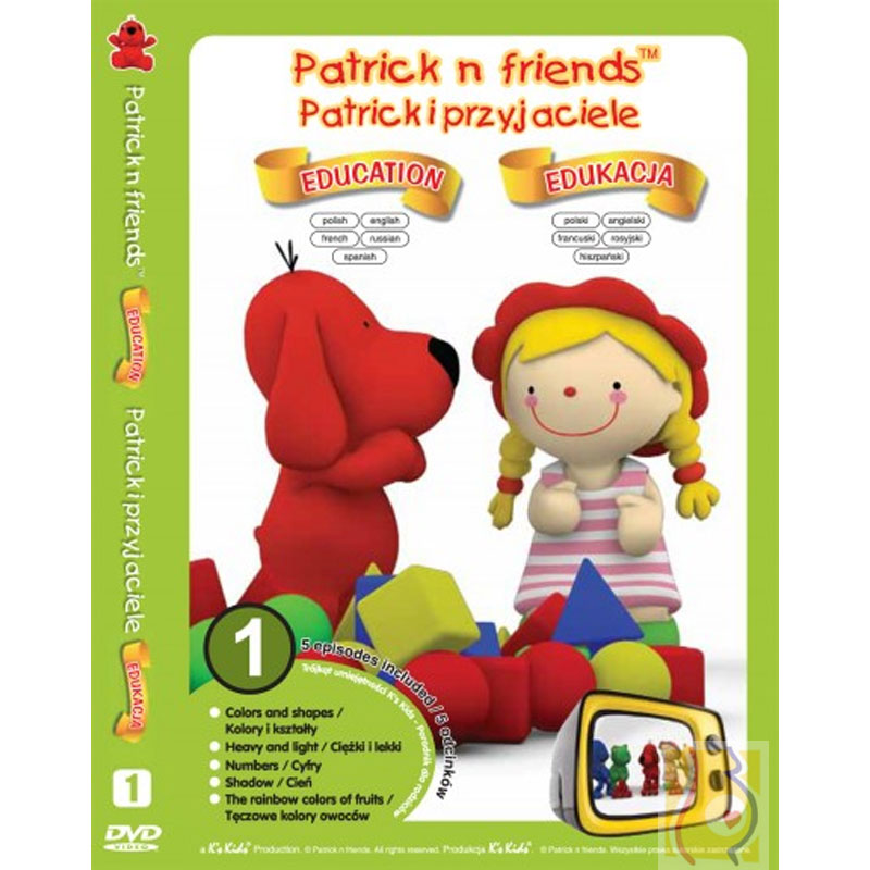 Kreskówki DVD Patrick i przyjaciele Edukacja z pacynką Patrick KC91105