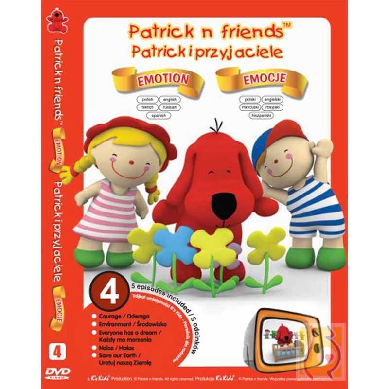 Kreskówki DVD Patrick i przyjaciele Emocje z pacynką Bobby KC91106