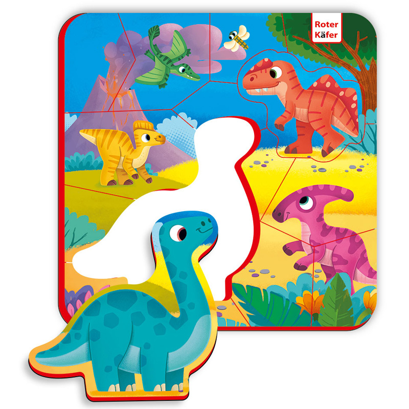 Magnesy piankowe puzzle Dinozaury