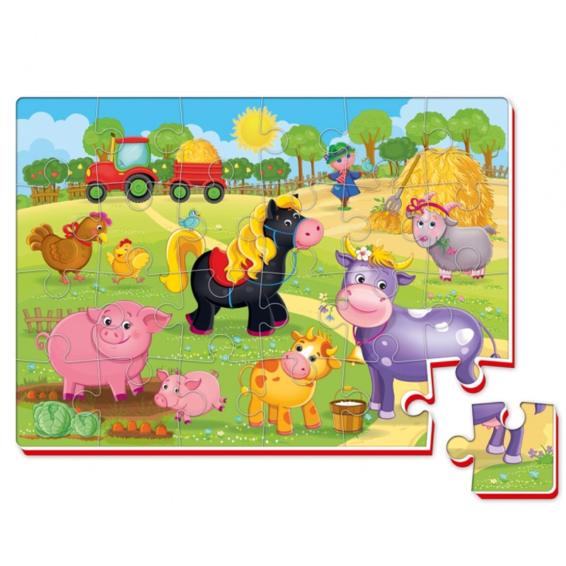 Miękkie puzzle A4 Farma