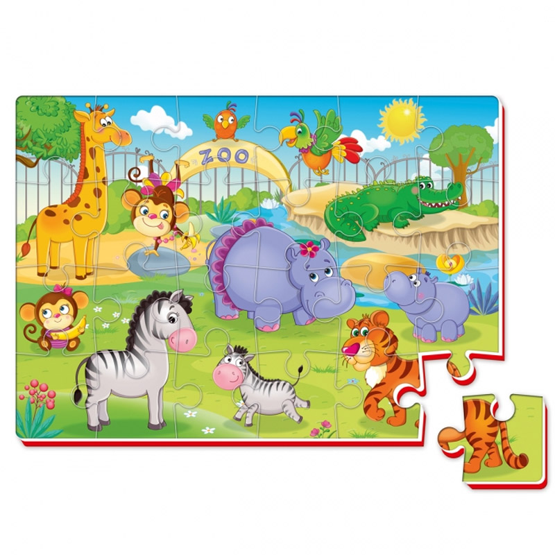 Miękkie puzzle A4 Zoo