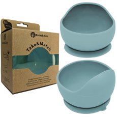 Miseczka silikonowa z przyssawką kolor Blue Sky