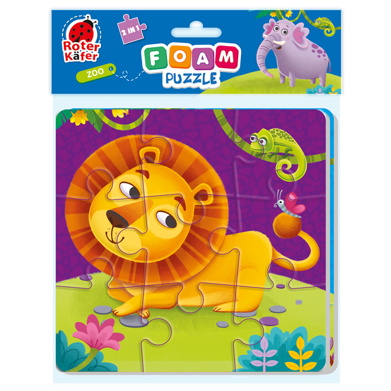 Puzzle piankowe zoo słoń/lew