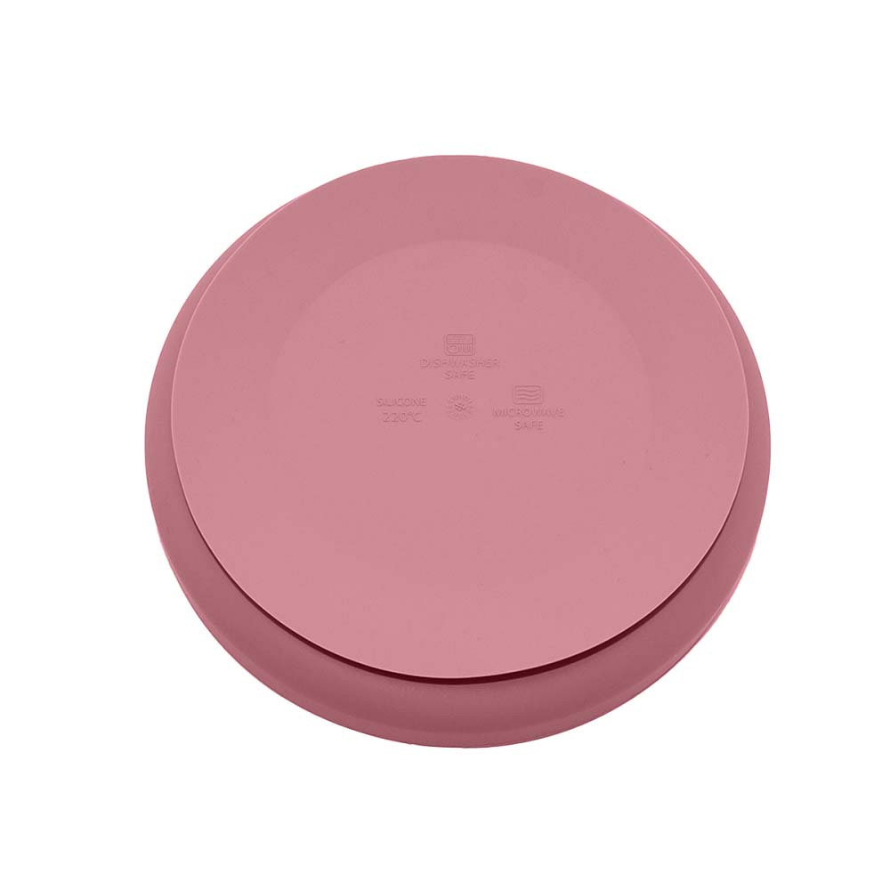Talerzyk silikonowy z przyssawką kolor różowy